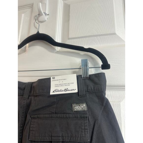 Eddie Bauer NWT Adveturer Ripstop Ankle Sz 10 Gray Straight Pants - Picture 6 of 6